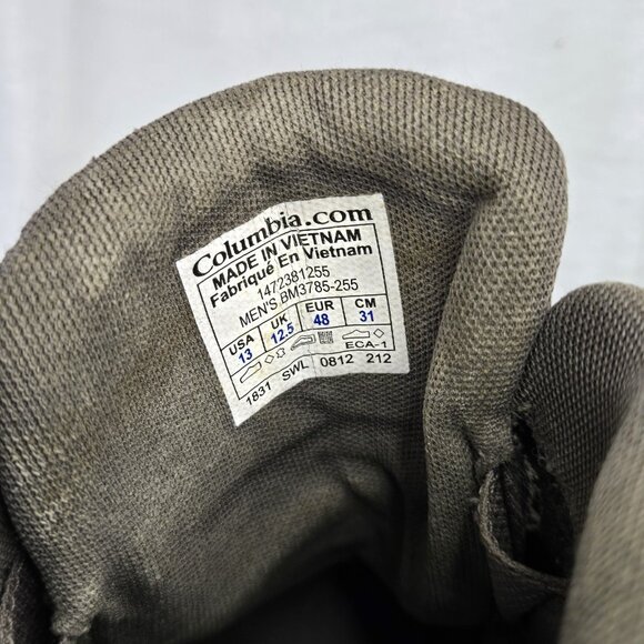 Columbia Mens Hi Top Lace-up Hiking Shoes Mens Size 13 Brown - Picture 11 of 11